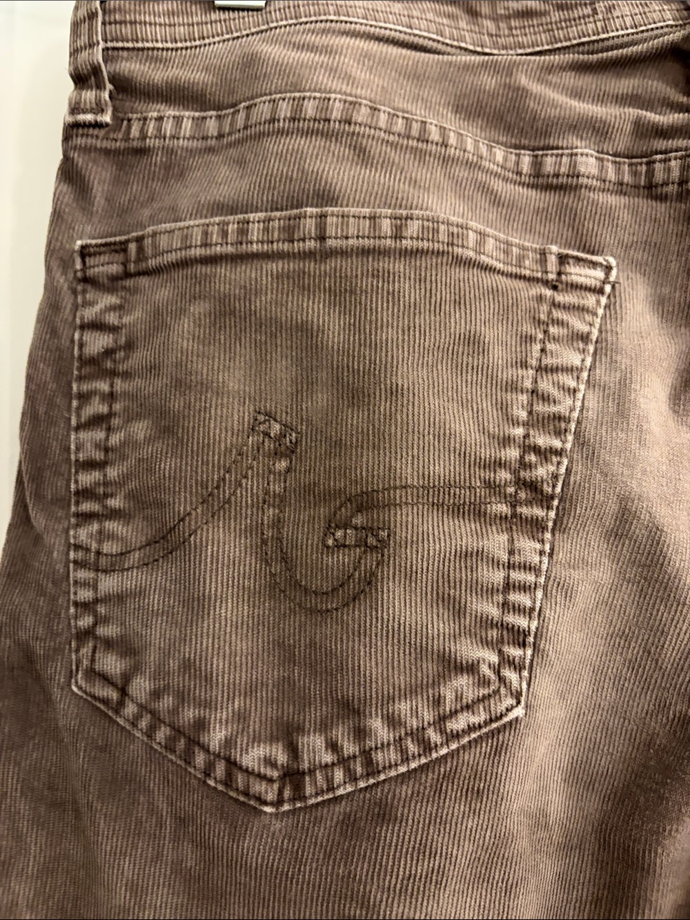 AG Adriano Goldschmied The Matchbox Slim Straight Corduroy Pants Size 33 - Picture 7 of 8
